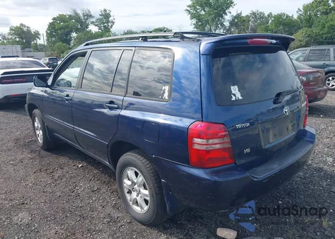 2003 Toyota Highlander V6 from USA, damaged, VIN JTEGF21A230093412